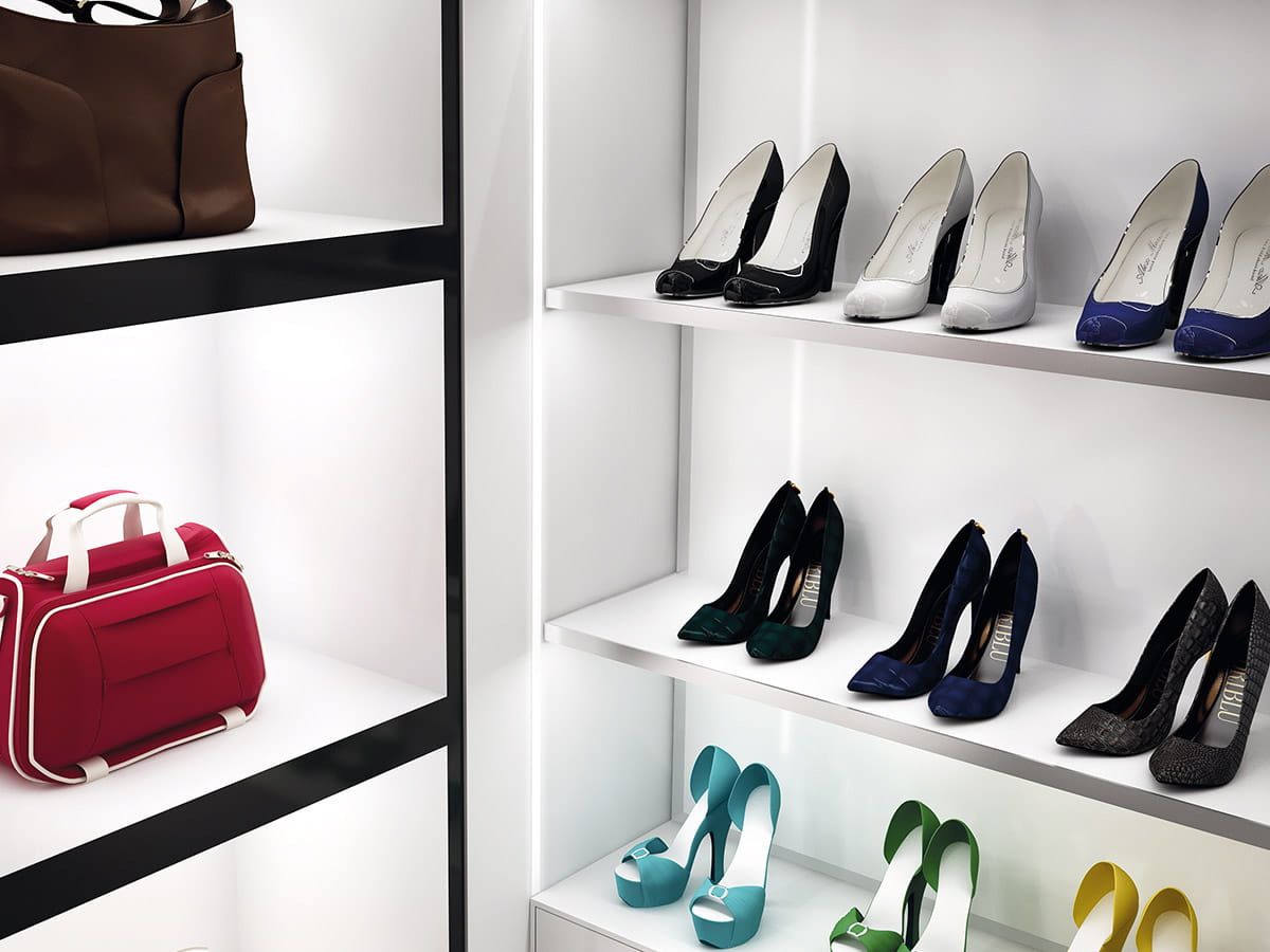 Wizualizacja  Profil wpuszczany B czarny anodowany 1m